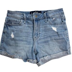Hollister High Rise Midi Vintage Stretch Shorts